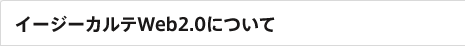 イージーカルテWeb2.0について イージーカルテWeb2.0について